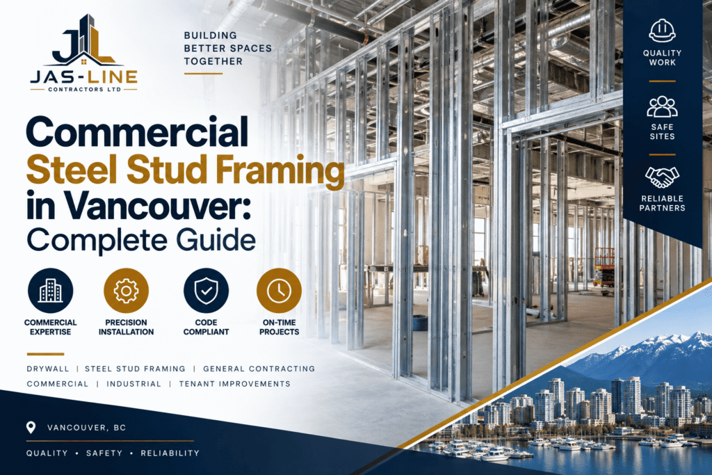Commercial Steel Stud Framing in Vancouver: Complete Guide