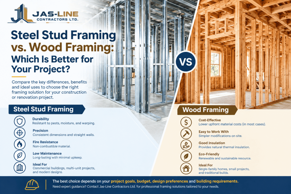 Steel Stud Framing vs Wood Framing