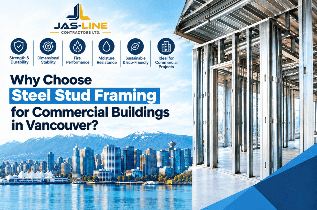 “Why Choose Steel Stud Framing for Commercial Buildings in Vancouver – JAS-Line Contractors Ltd.”