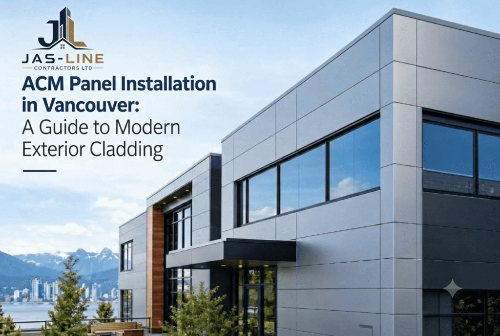 ACM panel installation in Vancouver for modern exterior cladding