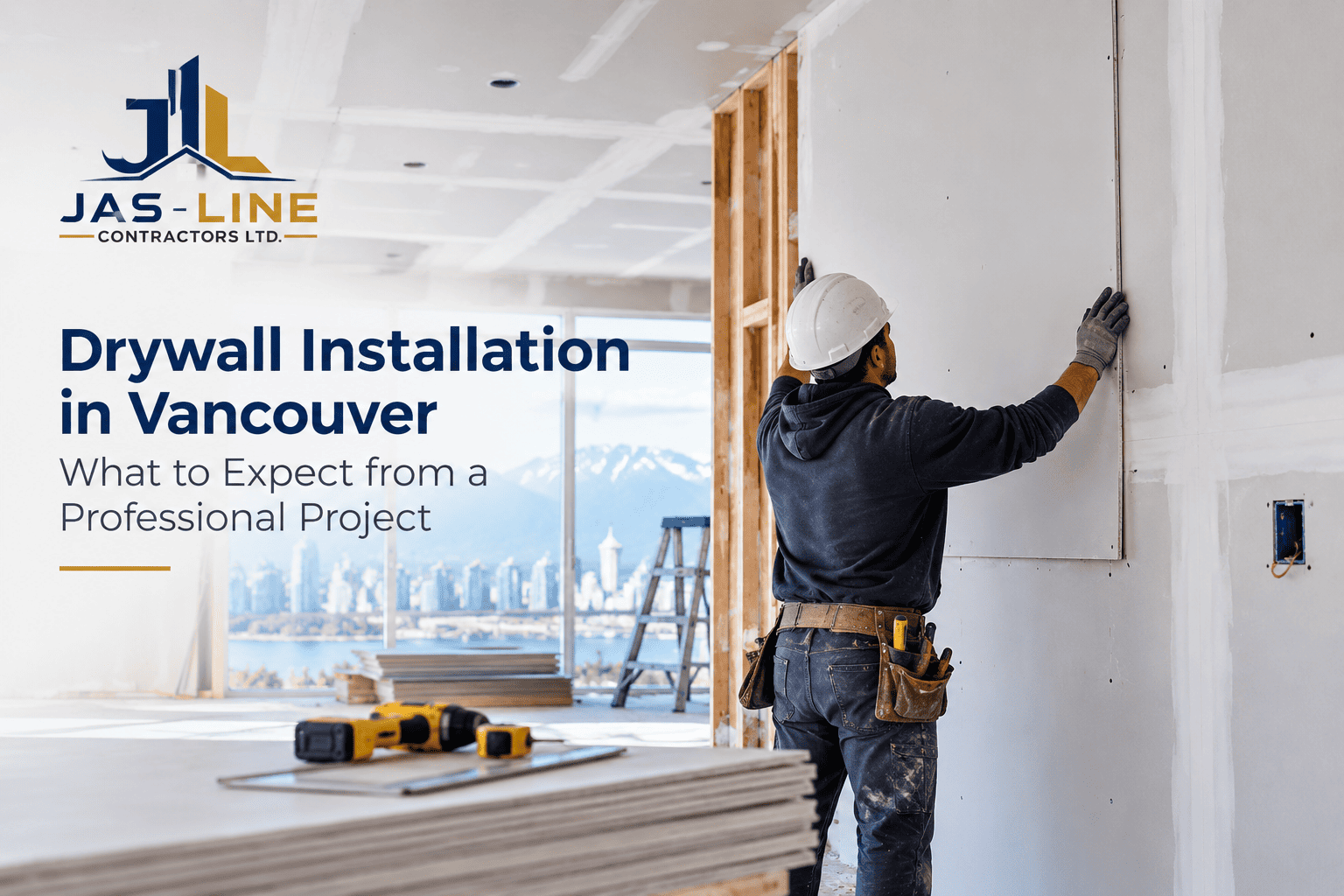 Drywall installation in Vancouver by a professional contractor