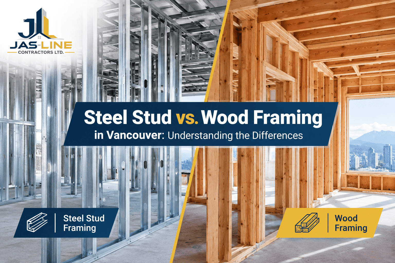 Steel stud vs wood framing comparison for Vancouver construction